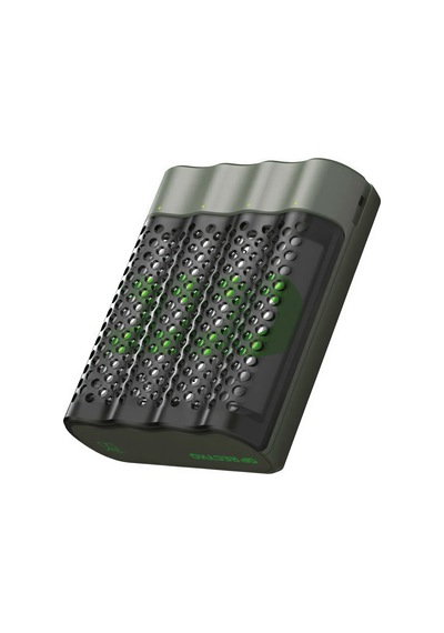 Gp M452 Usb Pil Şarj Cihazı + 4 Adet 2600mah Aa Şarjlı Pil Seti