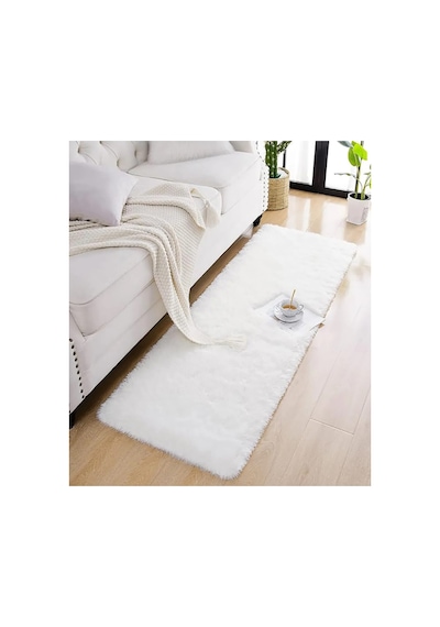 Sarar Dream House Peluş Halı Yumuşak Karbeyaz