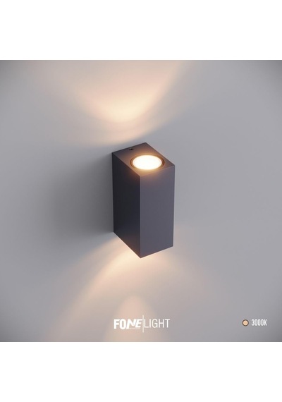Apliken Çift Yönlü Led Duvar Apliği 14w Gu10 Ip65 Alüminyum Dış Mekan Bahçe Cephe Balkon Teras Aydınlatma Antrasit Ral7016 Diğer