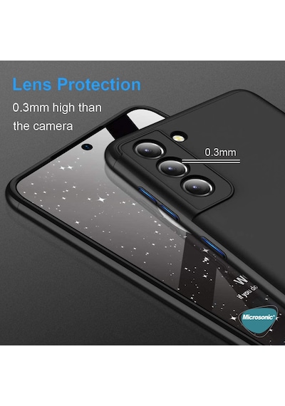 Microsonic Samsung Uyumlu Galaxy S21 Plus Kılıf Double Dip 360 Protective