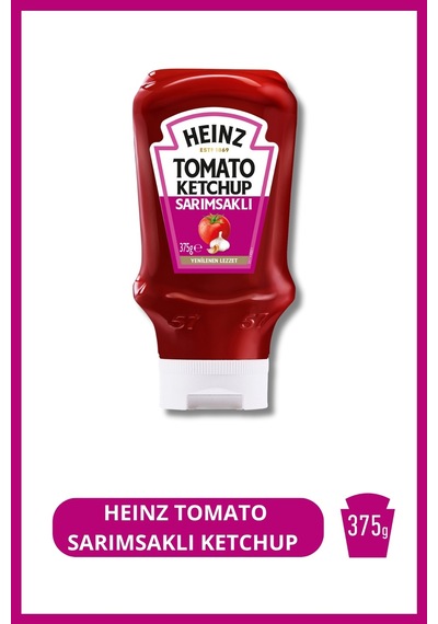 Sarımsaklı Ketçap Tomato Ketchup 375 G 2'li Set