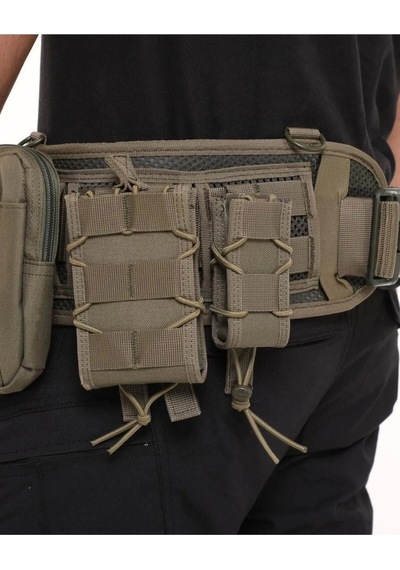 Molle Kemer Koyu Haki Renk Çok Renkli