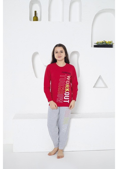 Estiva 24472 Kız Çocuk Uzun Kollu Pijama Takımı 001