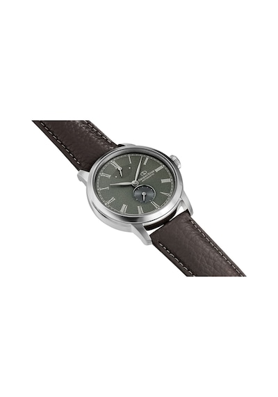 Orient Star Re-bs0001e00b Kurmalı Otomatik Deri Kahverengi Yeşil Kadran Safir Cam 39 Mm Erkek Kol Saati Gri