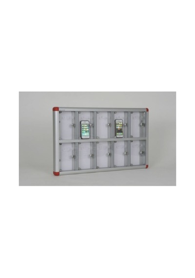 10 Gözlü Alüminyum Cep Telefonu Dolabı 5 X 72 4 X 42 6 H/cm 1