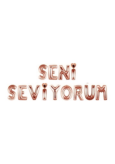 Sevgililer Günü Seni Seviyorum Rose Gold Folyo Balon