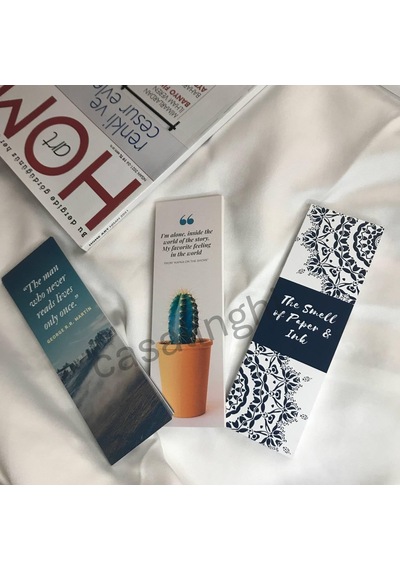 Çift Taraflı Karışık Kitap Ayracı İngilizce Yazılı Bookmark Renkli Hediyelik Okul Kurs Birthday Karne Hediyesi - 3 Adet