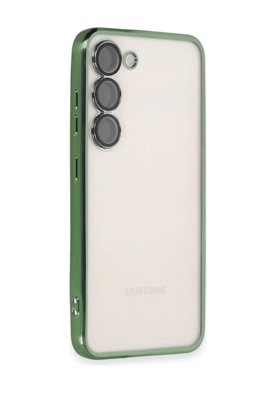 Galaxy S23 Kılıf Razer Lensli Silikon - Yeşil