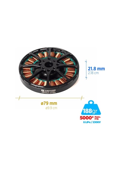 T-motor Mn7005 230kv Antigravity Outrunner Brushless Fırçasız Brushless Fırçasız Uav Motor Multikopter Multi-rotor Quadcopter Hexacopter Drone Motoru