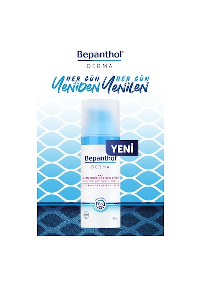 Bepanthol Derma Çok Kuru ve Hassas Ciltler İçin Günlük Yüz Bakım Kremi 50 ML + Onarıcı Bakım Merhemi 5 x 3.5 G