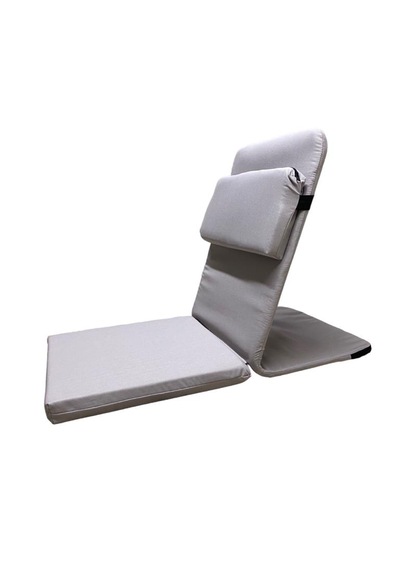 Ekstra Destek Yastıklı Yoga, Nefes, Meditasyon Sandalyesi Backjack Xl Su Ve Leke İticili Duck Kumaş Gri
