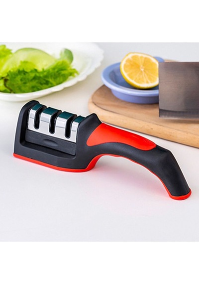 Bıçak Ve Makaslar İçin Profesyonel El Tipi 3 Kademeli Bıçak Bileyici Elmas & Seramik Taşlı Ergonomik