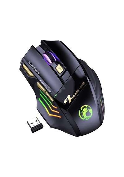 Valkyrie Imice Gw-X7 7 Tuşlu Sessiz 2.4g Wireless Bluetoothlu Şarj Edilebilir Kablosuz Gaming Mouse