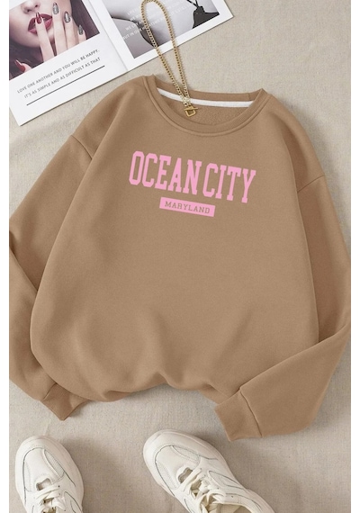 Startmore Ocean Cıty Bisiklet Yaka Sweatshırt 3-12 Yaş Arası Mevcuttur Taş