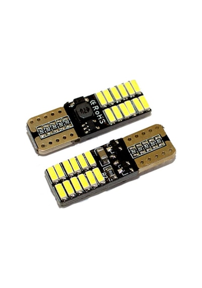 Dekoratif Led Ampul T10 24 Smd Canbus'lı Beyaz 12v