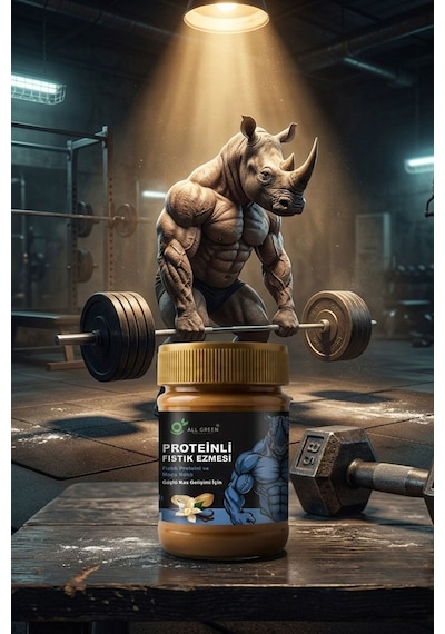 Proteinli Fıstık Ezmesi Vanilya Fıstık Proteini, Maca Kökü Tozu İle 325 Gr
