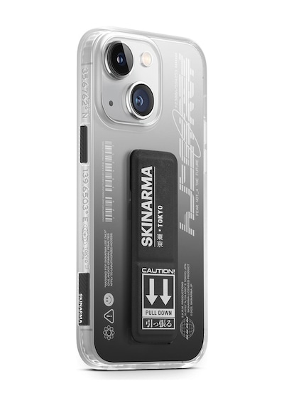 Apple Uyumlu iPhone 14 Kılıf Skinarma Standlı Şeffaf Tasarımlı Taihi Kobai Kapak