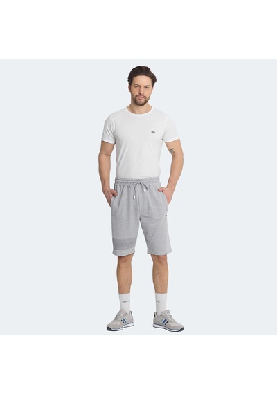 Slazenger NUKA Erkek Cepli Kapri Gri Şort