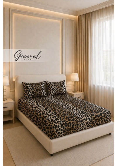 Güvenal Carmen %100 Pamuk Çift Kişilik Desenli Yastık Kılıflı Lastikli Çarşaf Seti Yastık Kılıfı Lastikli Çarşaf Uyku Seti Çeyiz - 180 X 200 Cm - Leopar Kahverengi Güvenal Carmen %100 Pamuk Çift Kişilik Desenli Yastık Kılıflı Lastikli Çarşaf Seti Yastık Kılıfı Lastikli Çarşaf Uyku Seti Çeyiz - 180 X 200 Cm - Leopar Kahverengi