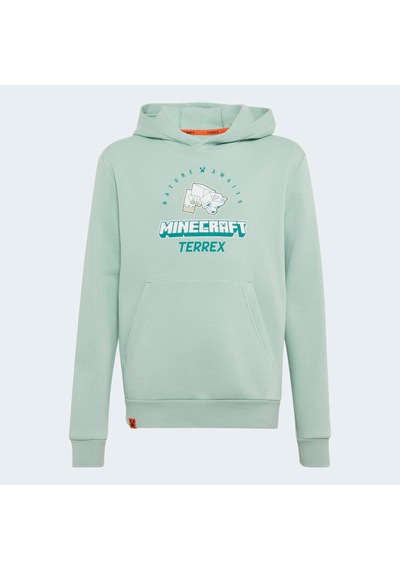 Adidas Minecraft Terrex Çocuk Yeşil Sweatshirt Kv6480