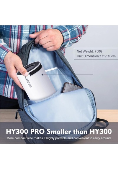 4k Magprojector Hy300 Pro - Android 11 Projektör, Çift Wifi6,