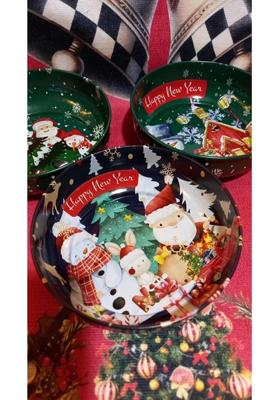 Çerezlik Yeniyıl 12 Cm 3 Lü Set Çok Renkli