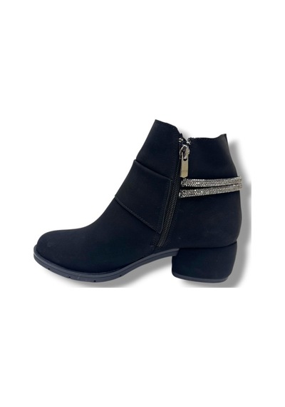 Erbay 508-26 Yağlı Deri Trend Fashion Kadın Bot Siyah