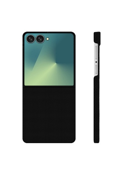 Galaxy Z Flip 7 Kılıf M-safe Şarj Özellikli Zore Paris Zerre Sert Pc Kapak Galaxy Z Flip 7 Zore Paris - Siyah