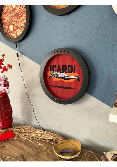 Galatasaray Baskılı Bluetooth Bağlantılı Led Işıklı Tablo