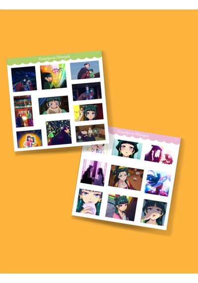 Knh-07-eczacının Günlüğü -anılar - Kusuriya No Hitorigoto 2li Sticker Set-parlak Kağıt Minithingsart