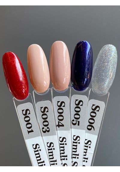 Momo Professional Kalıcı Oje S006 Renkli Simli Şeffaf 4 Ml