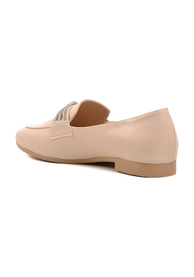 Ayakmod 514509 Bej Kadın Loafer Ayakkabı 001