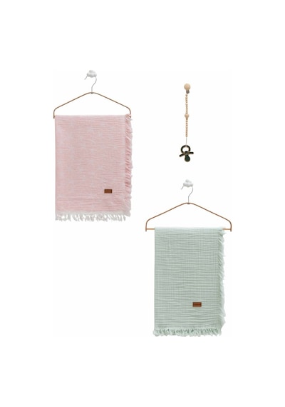 Caramell Müslin Bebek Battaniyesi 100x120 Cm Btu2487 Pembe