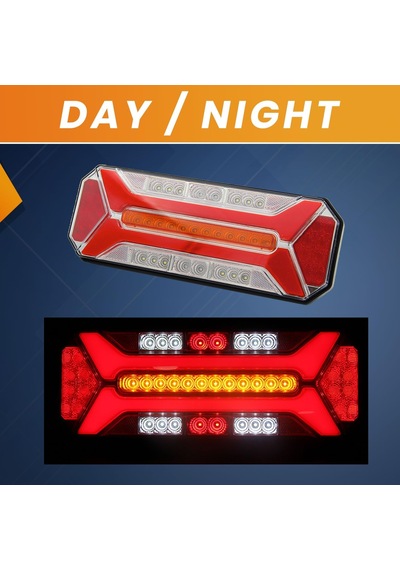 Yeni Star Neon Led Stop Lambası Dinamik Sinyalli Kamyon-tır-dorse-karavan-kamyonet