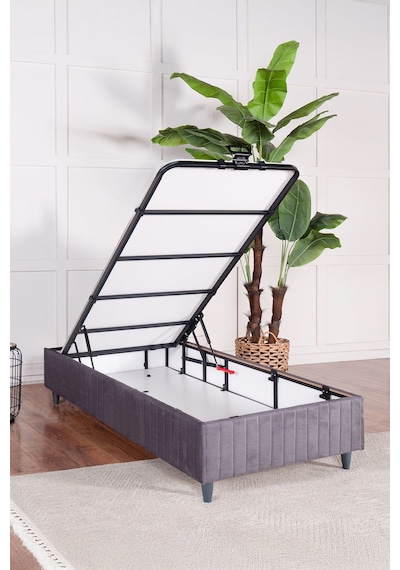 Premium Bamboo Sleepy Baza Gri Başlık & Yatak Dahil Değildir 100 x 200