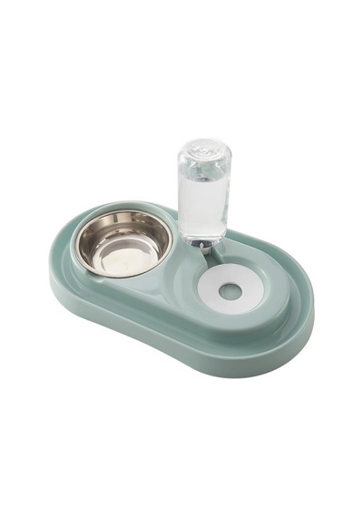 Süslüpati Kedi Köpek Mama Ve Su Kabı Gri