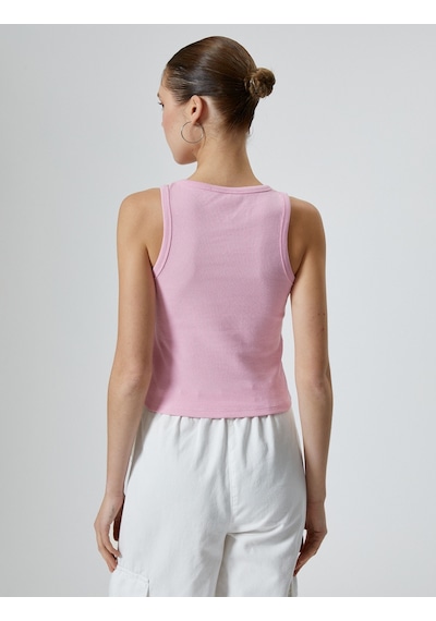 Koton Ribanalı Basic Atlet Pamuklu Slim Fit Pembe 4sal30006ık 4SAL30006IK273