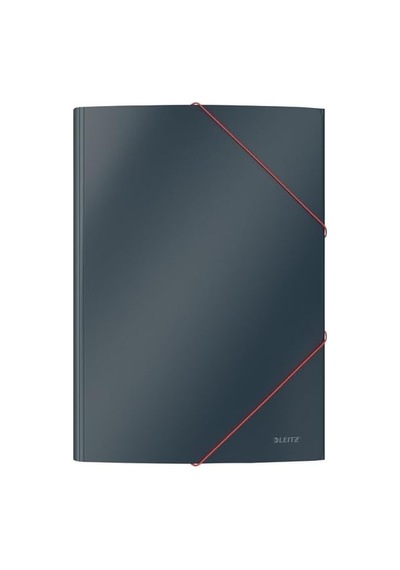 Soft Touch Lastik Kilitli Dosya, A4, Gri