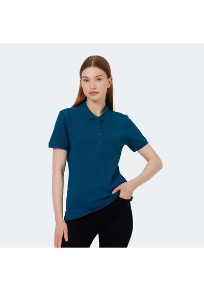 Slazenger VERA I Kadın Polo Yaka Petrol Tişört