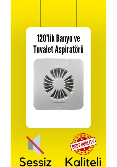 120'LİK BANYO TUVALET ASPİRATÖR HAVALANDIRMA FANI