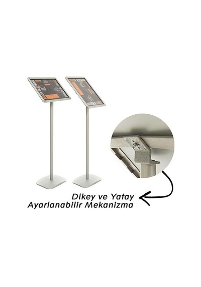 A3 Ayaklı Alüminyum Çift Yön Ayarlanabilir Yönlendirme Menü Pano