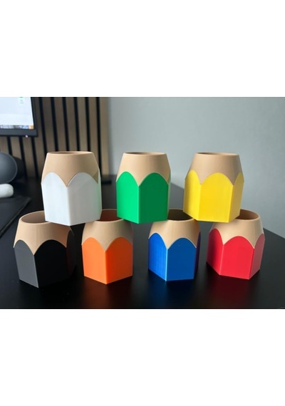 Giant Pencil Pen Holder - Dev Kalem Formunda Eğlenceli Masaüstü Düzenleyici - Okul Ve Ofis İçin Yaratıcı Kalemli Genel