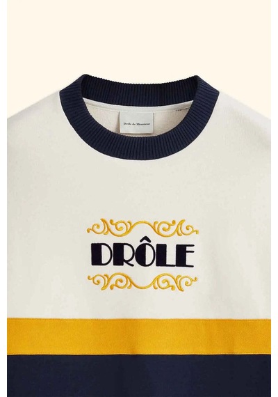 American Rag Cie Rahat Fit Le Sweatshirt Drôle Express - Pamuk, 330 Gsm, Şık Kesim Tasarım Lacivert