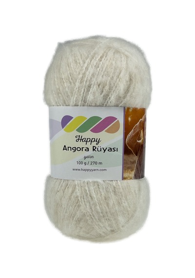 Happy Yarn Angora Rüyası 100gr 270m El Örgü İpi Ar012