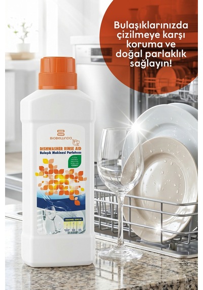 Doğal Bulaşık Makinesi Parlatıcısı Makinenize Uzun Ömür Bulaşıklarına Parıltı 650ml