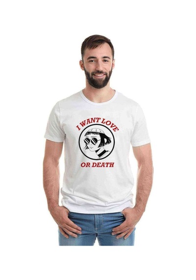 Leon & Mathilda The Professional Sevginin Baskılı Beyaz Erkek Ts (530998922)