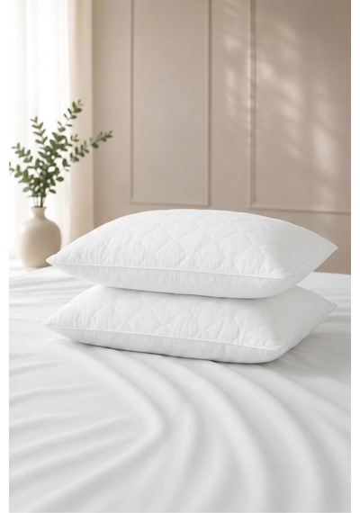 Kapitone-fermuarlı Microfiber %100 Sıvı Su Geçirmez Yastık Alezi Koruyucu Beyaz