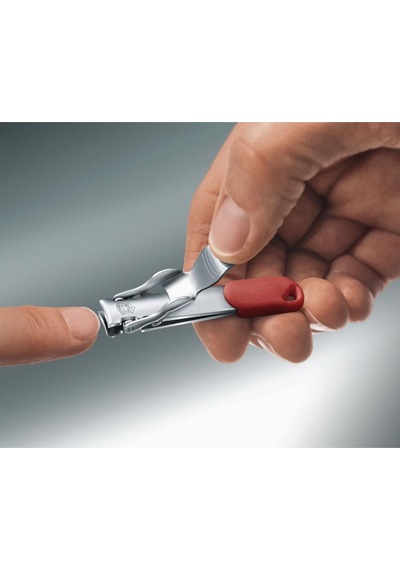 Victorinox Kamp Tırnak Makası 8.2050.B1 Ergonomik İsviçre Üretimi Gümüş - Kırmızı