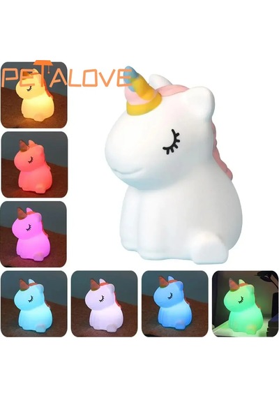 Şarj Edilebilir Silikon Okşama Lambası Unicorn Led Gece Lambası Kısılabilir Unicorn B Unicorn B