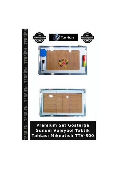 Premium Set Gösterge Sunum Voleybol Taktik Tahtası Mıknatıslı Ttv-300